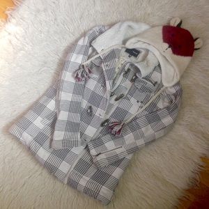 Sherpa Lined Peacoat